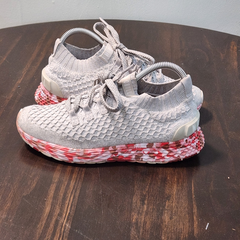 NOBULL Allday Knit Women's 7.5 Gray Pink Camo Atheltic Training Running Sneakers - Picture 3 of 12